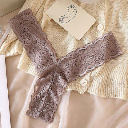 Romantische String-Tangas mit Blumenmuster und Spitze (3er-Pack) - image 9