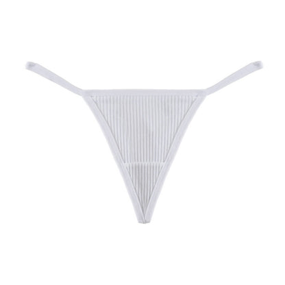 Gerippte, nahtlose String-Tangas (3er-Pack) - Weiß - XL - image 8