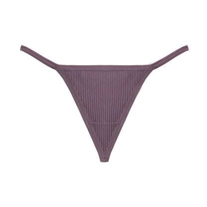 Gerippte, nahtlose String-Tangas (3er-Pack) - Lila - XL - image 11