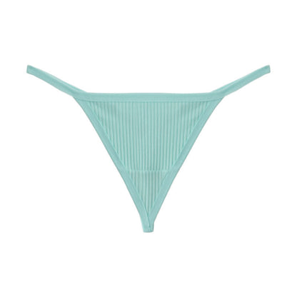 Gerippte, nahtlose String-Tangas (3er-Pack) - Hellblau - XL - image 9