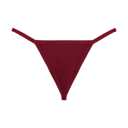 Gerippte, nahtlose String-Tangas (3er-Pack) - Wein - XL - image 10