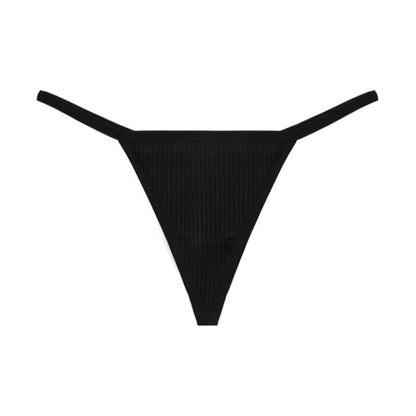 Gerippte, nahtlose String-Tangas (3er-Pack) - Schwarz - XL - image 12