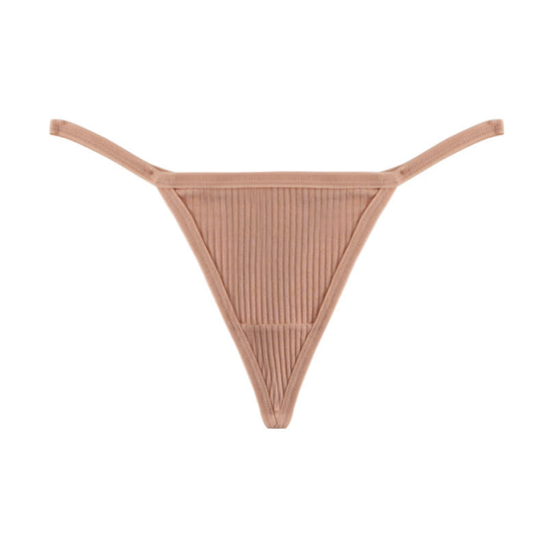 Gerippte, nahtlose String-Tangas (3er-Pack) - Nackt - XL - image 15