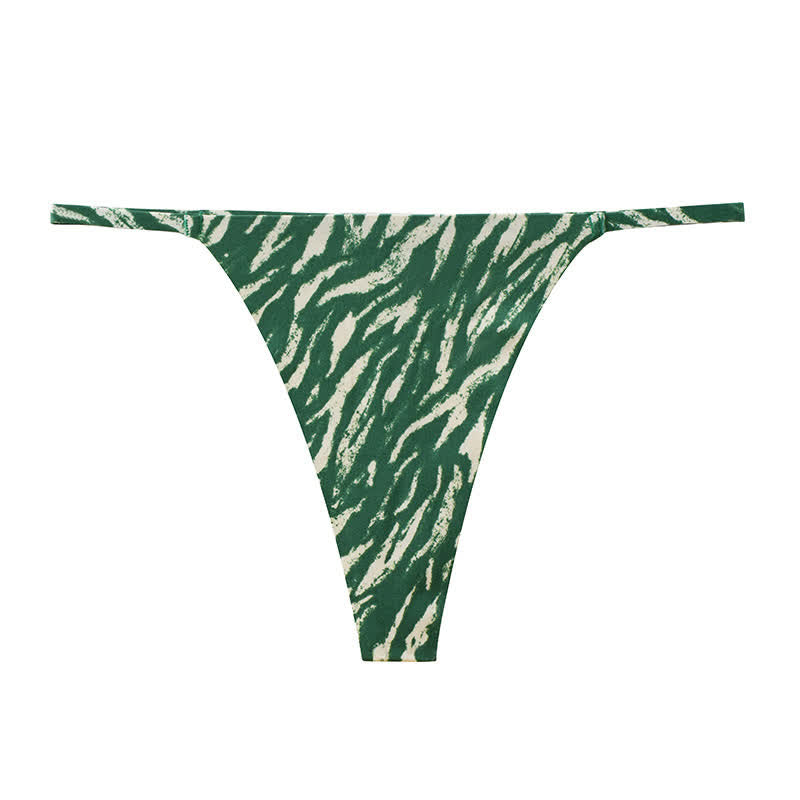Wild Stripe String-Slips (3er-Pack) - Dunkelgrün - XL - image 9