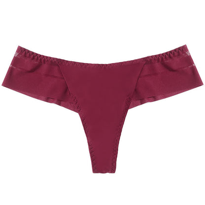 Leichte, transparente Netz-Tangas (3er-Pack) - Wein - XL - image 10