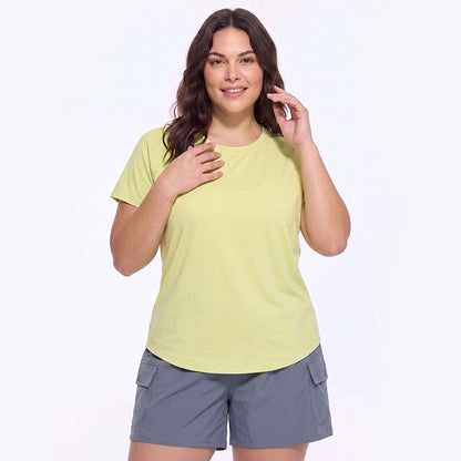 Plus Size Mesh Back Active Top - Grün - 5XL - image 4