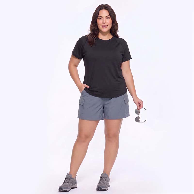 Plus Size Mesh-Rücken Aktiv-Yoga-Top - image 2