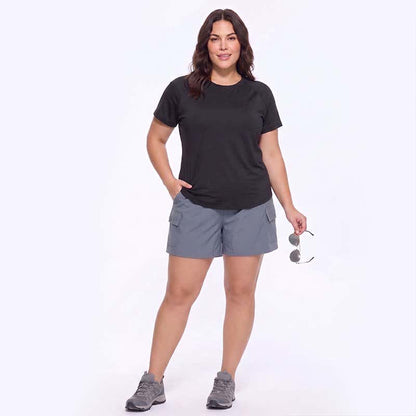 Plus Size Mesh-Rücken Aktiv-Yoga-Top - image 2