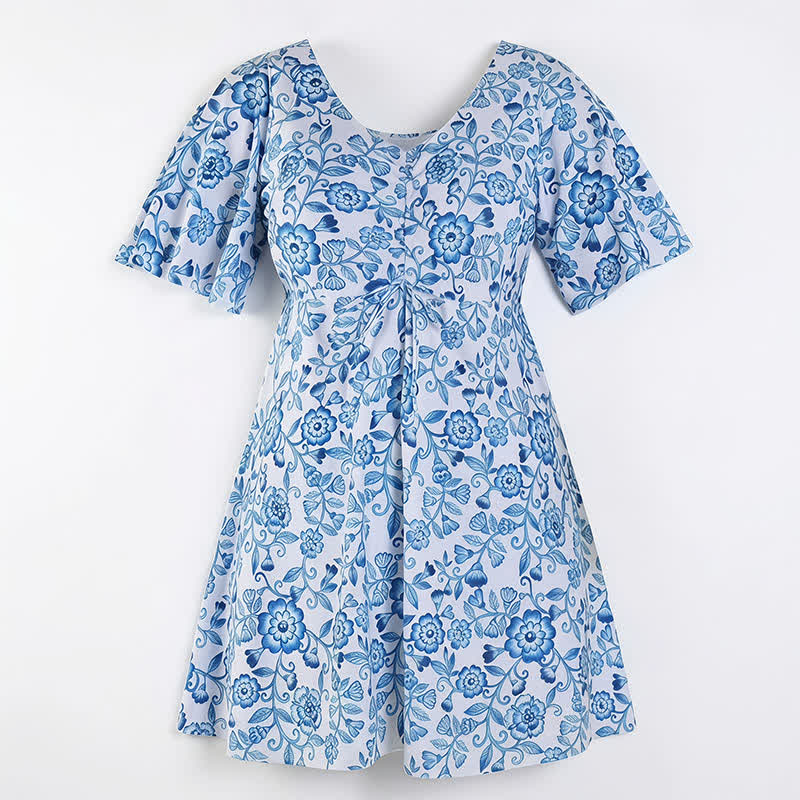 Tropisches Blumen-Cover-Up-Badekleid - image 14