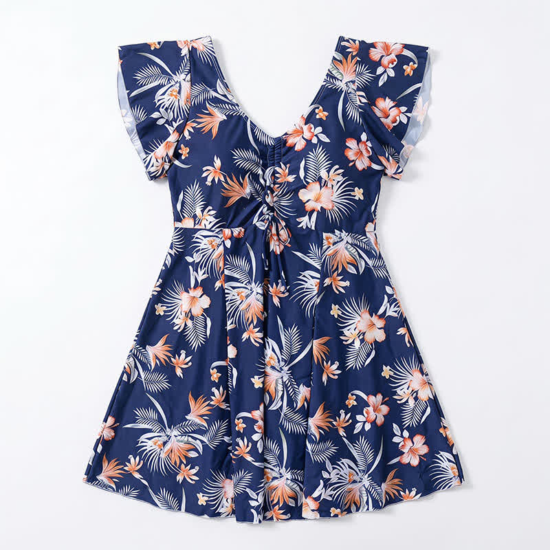 Tropisches Blumen-Cover-Up-Badekleid - image 12