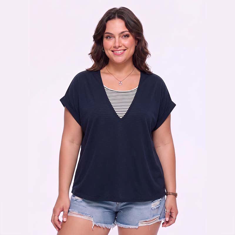 Plus Size Mesh-Rückentop - image 0
