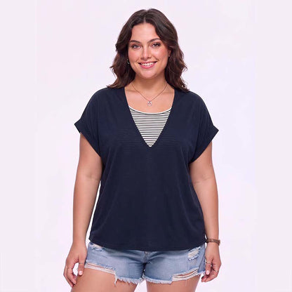 Plus Size Mesh-Rückentop - image 0