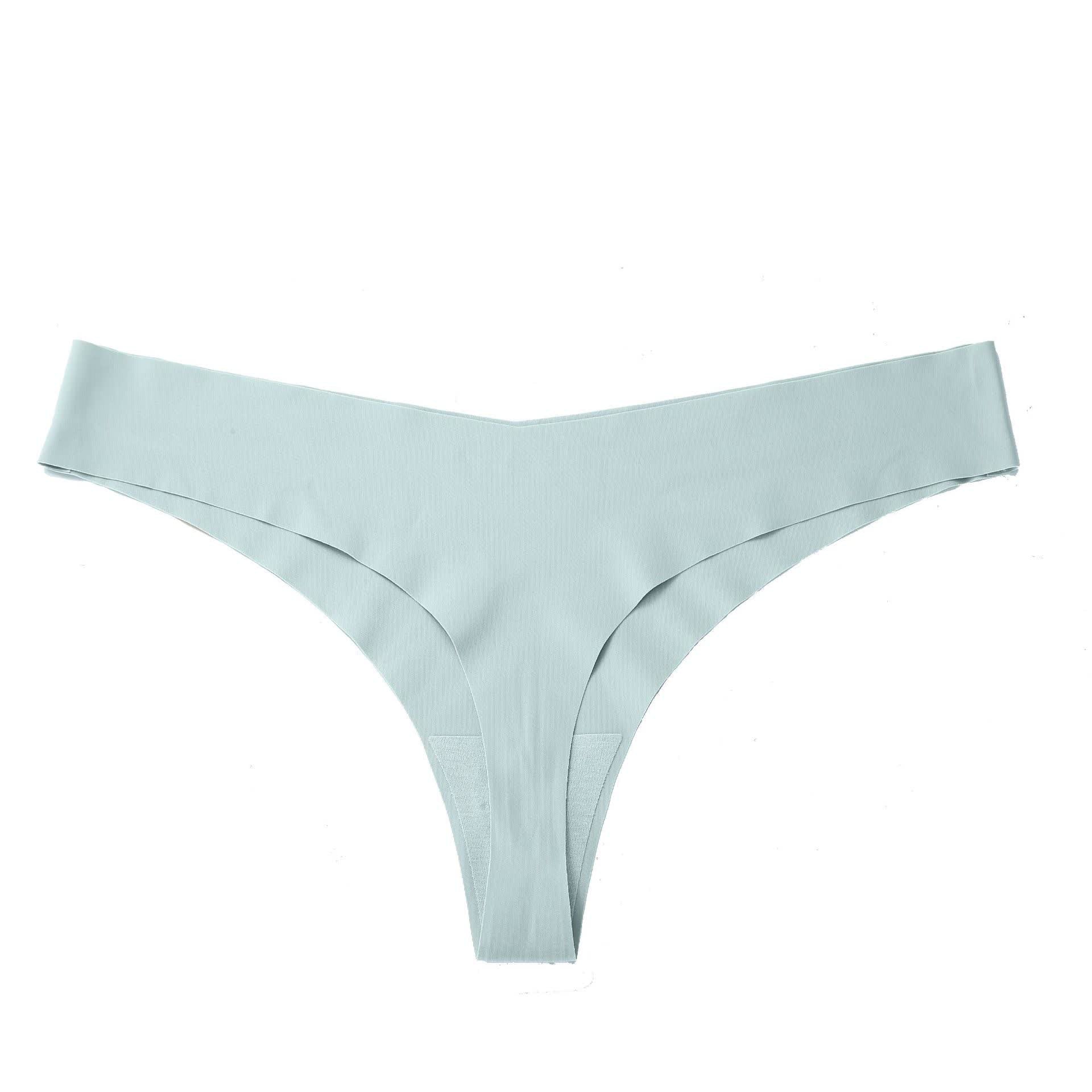 Glatte, nahtlose Slips mit niedrigem Bund (3er-Pack) - Hellblau - XXL - image 18