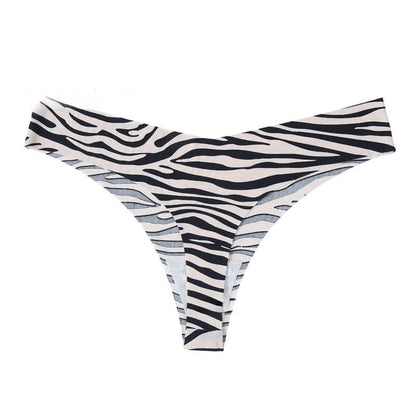 Wild Zebra V-Cut-Slips (4er-Pack) - Weiß - XL - image 7