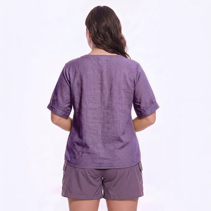 Bestickte, lässige Bluse in Übergröße - image 1