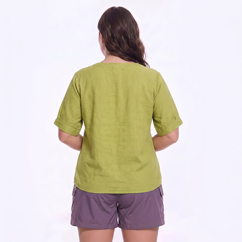 Bestickte, lässige Bluse in Übergröße - image 13