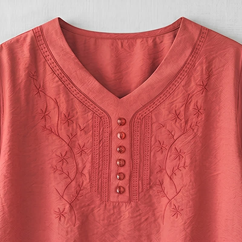 Bestickte, lässige Bluse in Übergröße - image 20