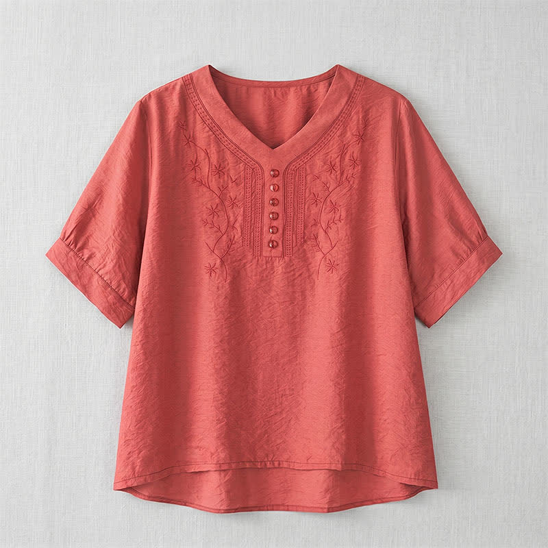 Bestickte, lässige Bluse in Übergröße - image 19
