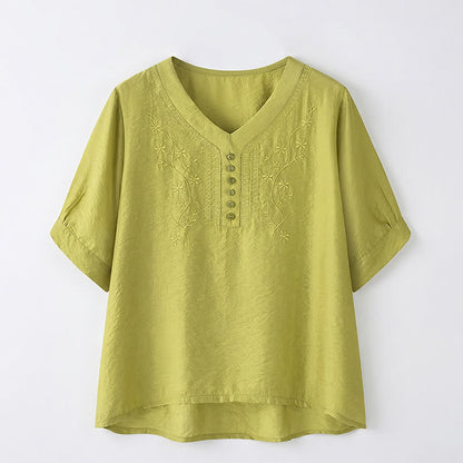 Bestickte, lässige Bluse in Übergröße - image 17