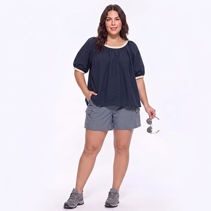 Lässige Bluse mit Kontrastbesatz für jeden Tag - image 6