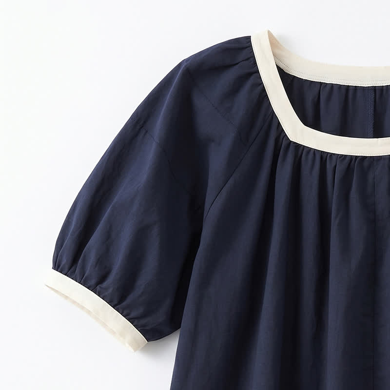 Lässige Bluse mit Kontrastbesatz für jeden Tag - image 10