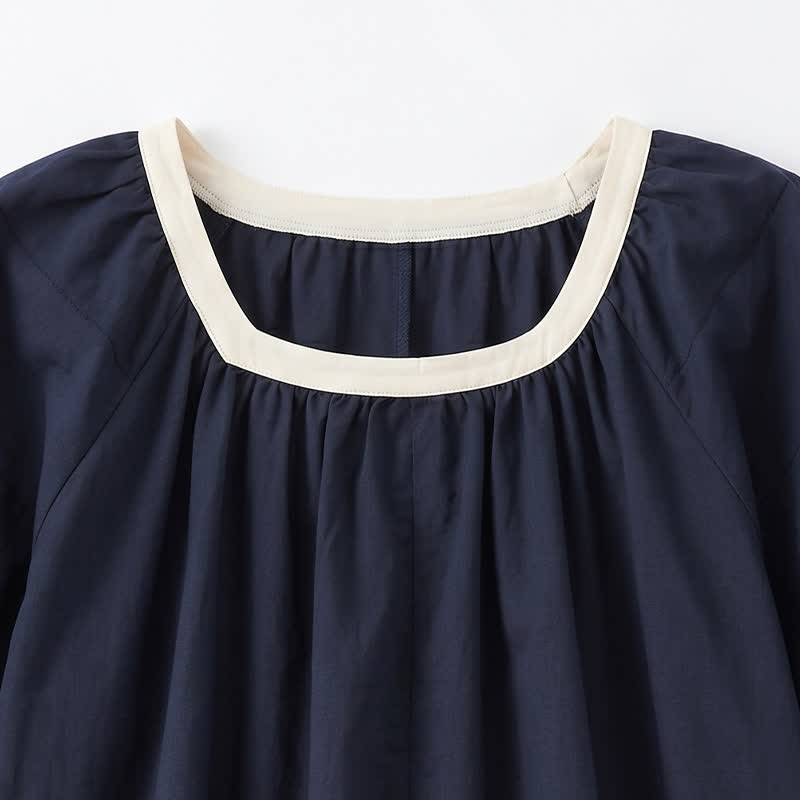 Lässige Bluse mit Kontrastbesatz für jeden Tag - image 11