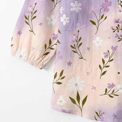 Bluse mit Blumenmuster und eckigem Ausschnitt in Übergröße - image 31