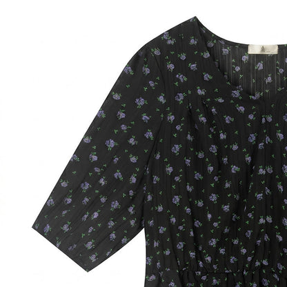 Plus Size Bluse aus Chiffon mit floralem Schößchen - image 4