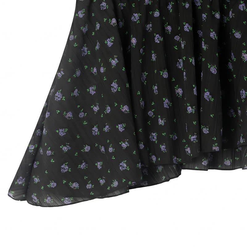 Plus Size Bluse aus Chiffon mit floralem Schößchen - image 6