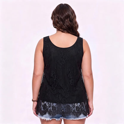Bluse aus Spitzenmesh in Übergröße - image 1