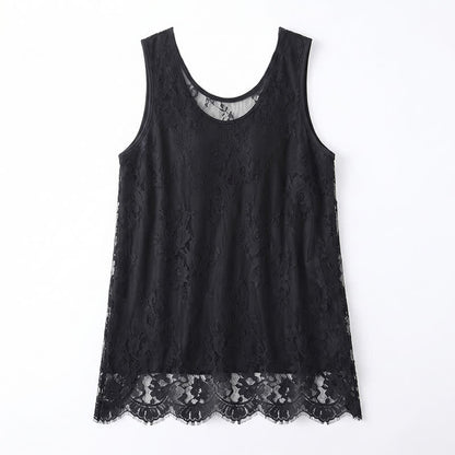 Bluse aus Spitzenmesh in Übergröße - image 4