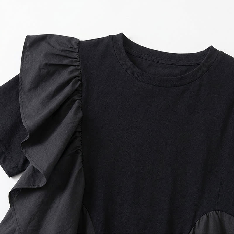 Bluse in A-Linie mit asymmetrischem Rüschendetail - image 9