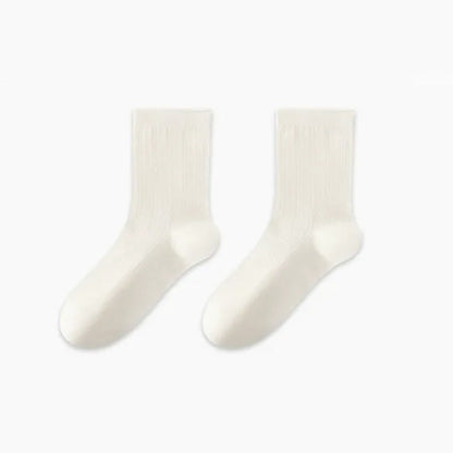 Weiche, gerippte, milchweiße Viertelsocken (3 Paar) - Weiß-D - EU36-47 (US3-13) - image 7