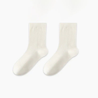 Weiche, gerippte, milchweiße Viertelsocken (3 Paar) - image 9