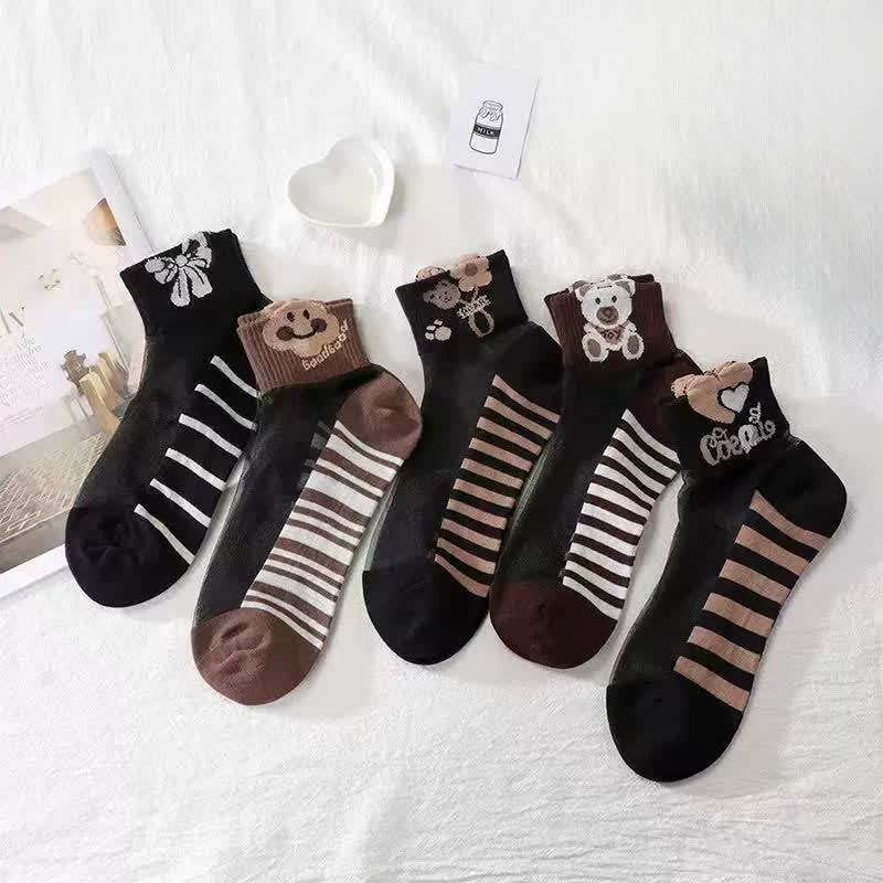 Niedliche Bären-Netzsocken (10 Paar) - image 6