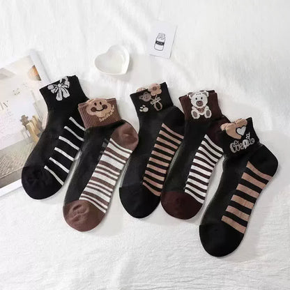 Niedliche Bären-Netzsocken (10 Paar) - image 6