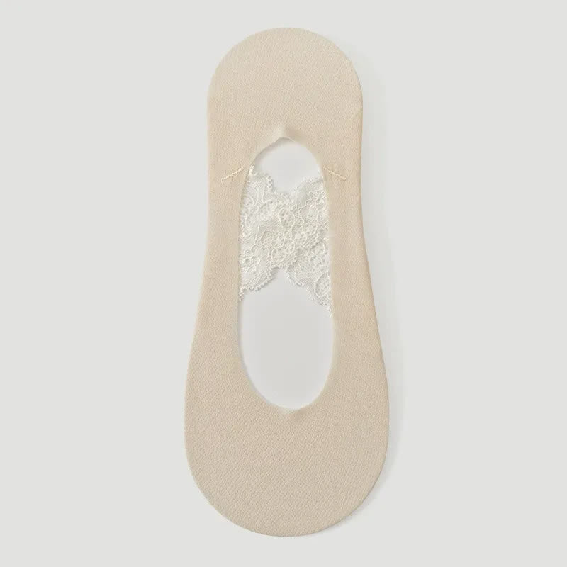 Spitze, atmungsaktive, unsichtbare Socken (3 Paar) - Nackt - EU35-39 (US2-6) - image 4