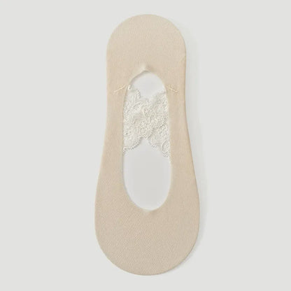 Spitze, atmungsaktive, unsichtbare Socken (3 Paar) - Nackt - EU35-39 (US2-6) - image 4