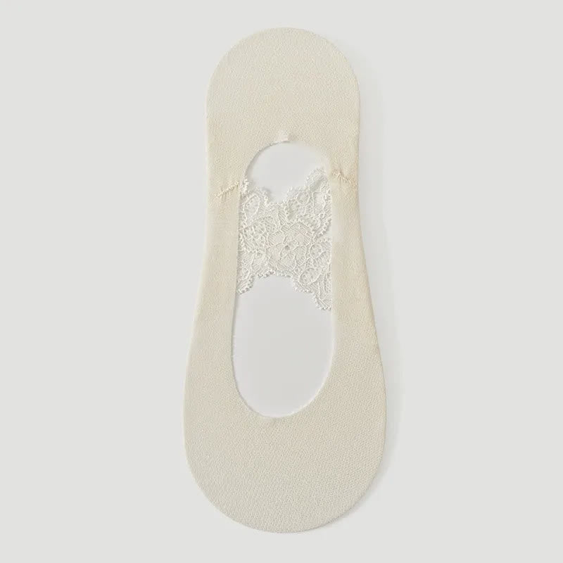 Spitze, atmungsaktive, unsichtbare Socken (3 Paar) - Beige - EU35-39 (US2-6) - image 5