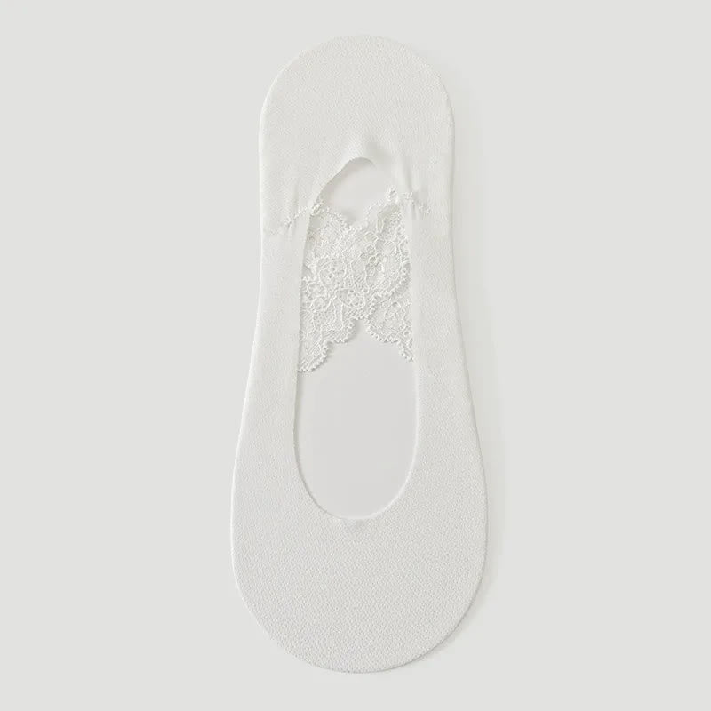 Spitze, atmungsaktive, unsichtbare Socken (3 Paar) - Weiß - EU35-39 (US2-6) - image 6