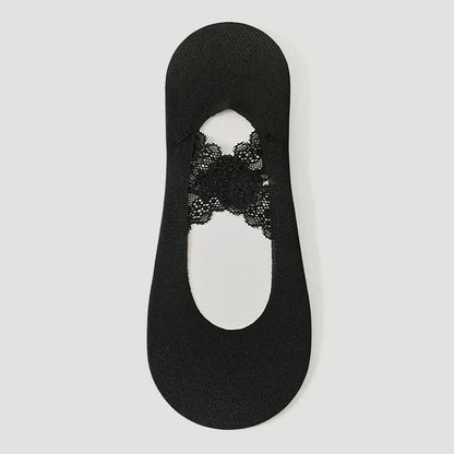 Spitze, atmungsaktive, unsichtbare Socken (3 Paar) - Schwarz - EU35-39 (US2-6) - image 10