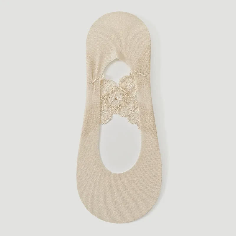 Spitze, atmungsaktive, unsichtbare Socken (3 Paar) - Aprikose - EU35-39 (US2-6) - image 9