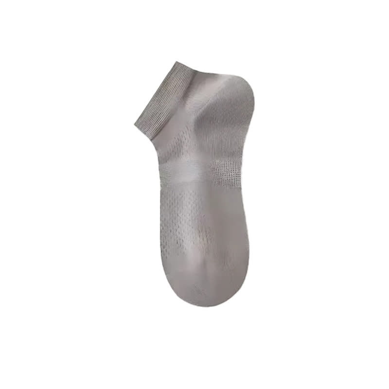 Transparente Knöchelsocken aus atmungsaktivem Mesh (4 Paar) - Grau - EU39-45 (US6-11) - image 9