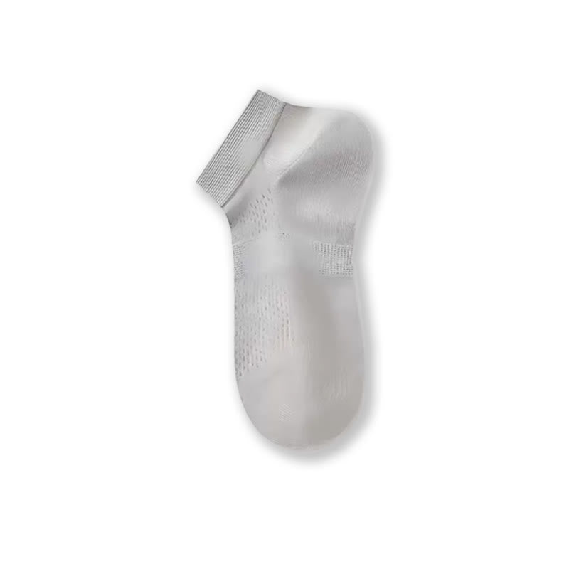 Transparente Knöchelsocken aus atmungsaktivem Mesh (4 Paar) - Warmgrau - EU39-45 (US6-11) - image 10
