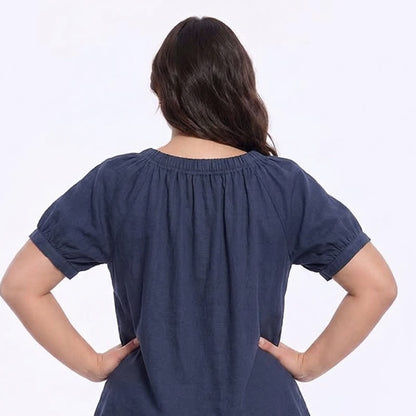 Vintage Bluse mit Bindekragen und Knopfleiste - image 2