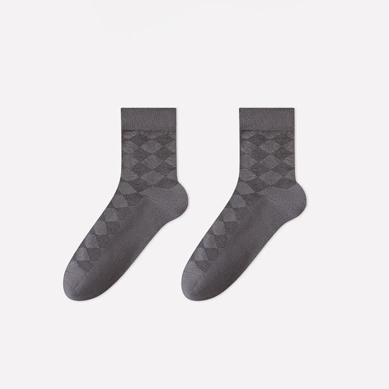Weiche Argyle-Strick-Viertelsocken (4 Paar) - Dunkelgrau - EU40-45 (US7-11) - image 4