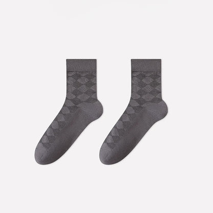Weiche Argyle-Strick-Viertelsocken (4 Paar) - Dunkelgrau - EU40-45 (US7-11) - image 4