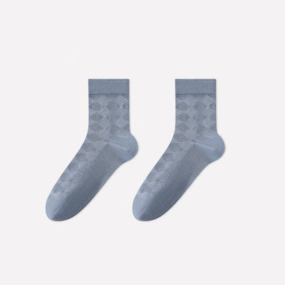 Weiche Argyle-Strick-Viertelsocken (4 Paar) - Blau - EU40-45 (US7-11) - image 5