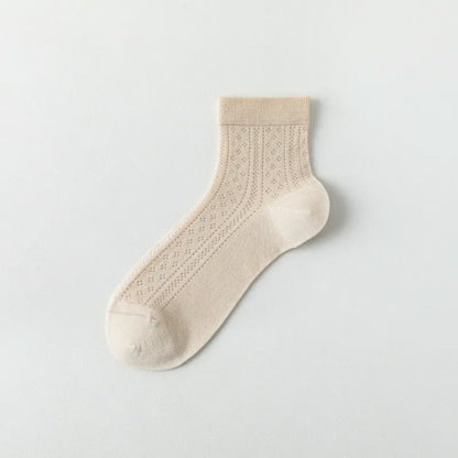 Atmungsaktive Viertelstrümpfe aus Air-Mesh (7 Paar) - Khaki - EU36-40 (US3-7) - image 9