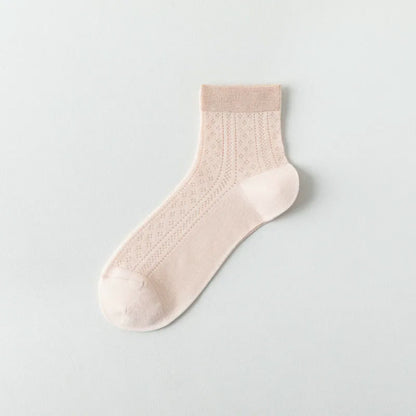 Atmungsaktive Viertelstrümpfe aus Air-Mesh (7 Paar) - Rosa - EU36-40 (US3-7) - image 11
